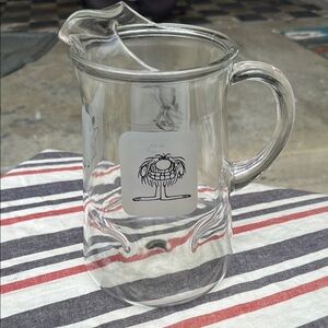 Vintage pitcher B.C. Comics glass Grog Caveman Johnny Hart 1970